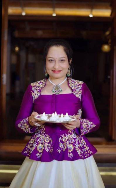 Launching Festival Special Pc 558 Chinon purple Lehenga choli retailers in Pune